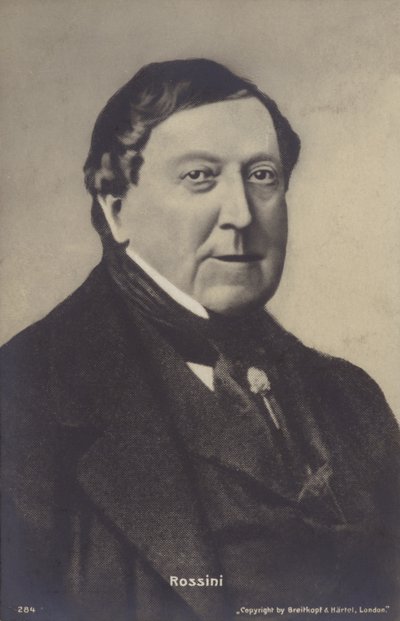 Porträt von Gioachino Rossini von Italian Photographer